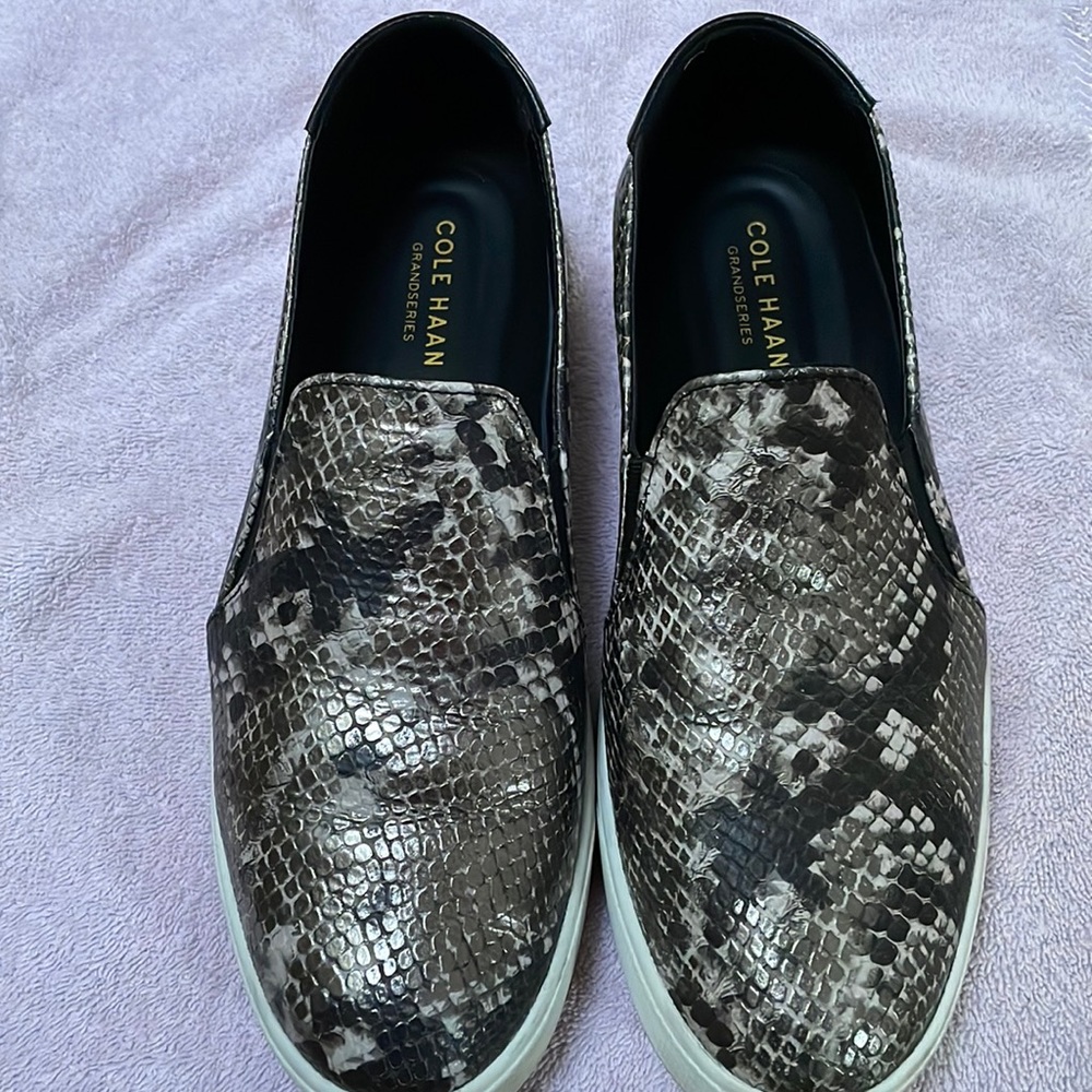 Snakeskin Cole Haan Slip-on Sneaker
